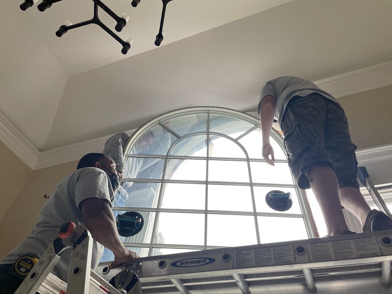 The custom Andersen 400 series window was extremely  heavy 